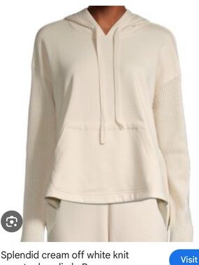 Splendid Light Tan Hooded Pullover